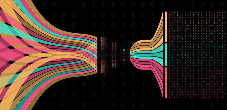 Abstract infographics visualization