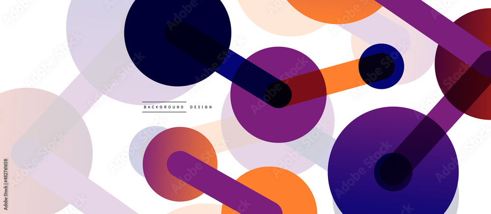 Poster network concept abstract background. dots connection. big data idea. business template for wallpaper