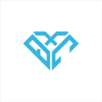 QXC letter logo creative design. QXC unique design