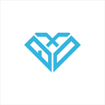 QXD letter logo creative design. QXD unique design