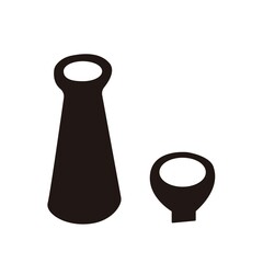 徳利とお猪口のイラスト
