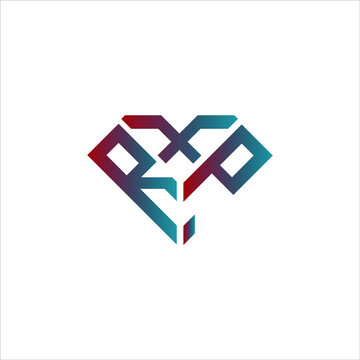 RXP letter logo creative design. RXP unique design