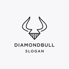 Diamond Bull logo design concept