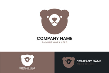 Bear logo template design. Bear vector icon design.