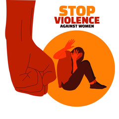 Illustration of the day to stop violence against women
