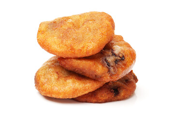 rice cracker on white background