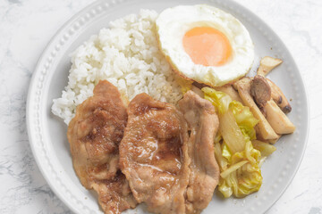 豚の生姜焼きランチ