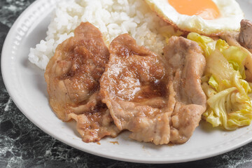 豚の生姜焼きランチ