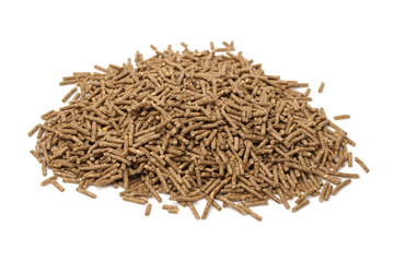 rabbit feed on white background