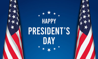 President's Day Background Design. Banner, Poster, Greeting Card. Vector Illustration.