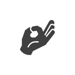 Zen gesture vector icon