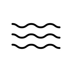 Wave icon vector