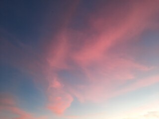 Pink clouds