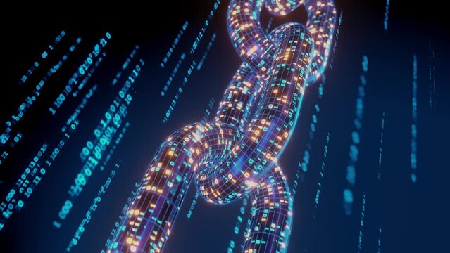 blockchain is a crypto-currency, the blue chain has a code.
