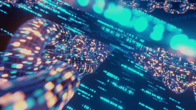 blockchain is a crypto-currency, the blue chain has a code.