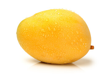 fresh mango on white background.