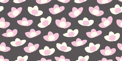 Floral background. Seamless pattern.Vector. 花のパターン 背景素材