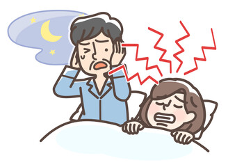 歯ぎしりをする女性