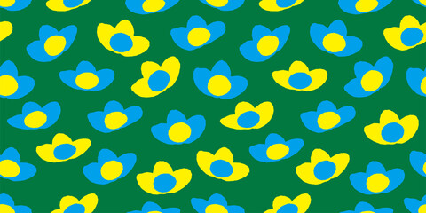 Floral background. Seamless pattern.Vector. 花のパターン 背景素材