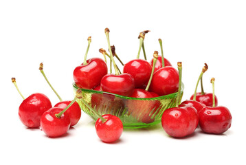 Cherry isolated on white background