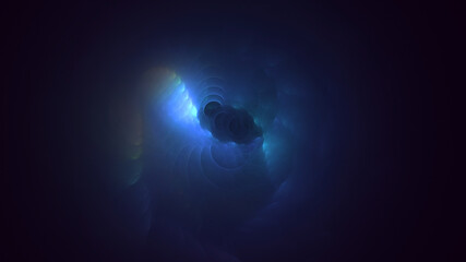 Fototapeta premium 3D rendering abstract multicolor fractal light background