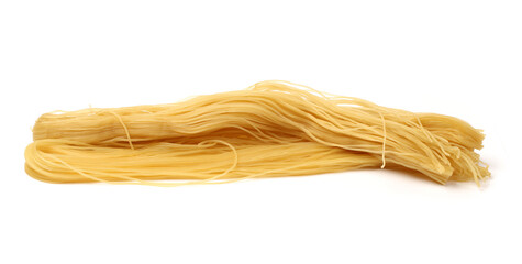 Korean cold noodle on white background