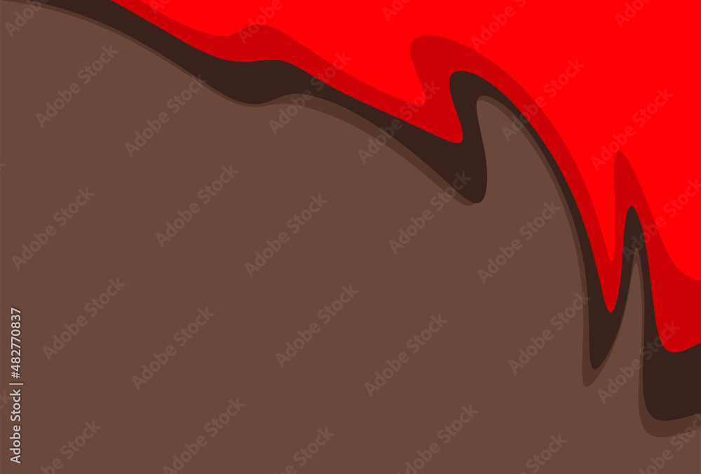 Poster simple background with melting liquid pattern and some copy space area
