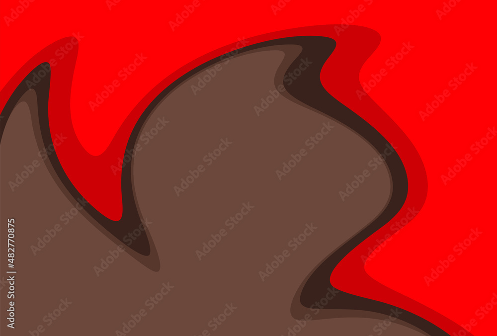 Poster simple background with melting liquid pattern and some copy space area