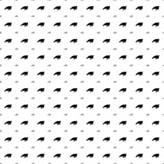 Square seamless background pattern from geometric shapes are different sizes and opacity. The pattern is evenly filled with big black sea turtle symbols. Vector illustration on white background