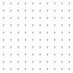 Square seamless background pattern from geometric shapes are different sizes and opacity. The pattern is evenly filled with black handball symbols. Vector illustration on white background