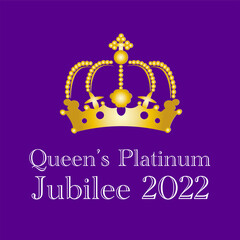 The Queens Platinum Jubilee 2022 - In 2022, Her Majesty The Queen will become the first British Monarch to celebrate a Platinum Jubilee after 70 years of service - obrazy, fototapety, plakaty
