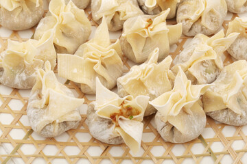 Chinese traditional delicacies, fresh meat and small wontons