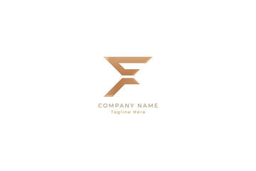 Letter F creative and simple technological electric modern business logo