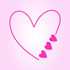 Valentine's Day, watercolor hearts, wedding cards and love cards.