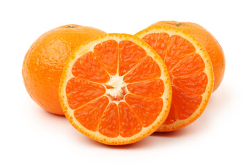 tangerine isolated on white background