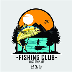 FISHING CLUB LOGO TEMPLATE