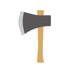 Vector illustration of an axe. Work tool icon.