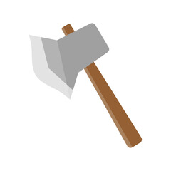 Vector illustration of an axe. Weapon.