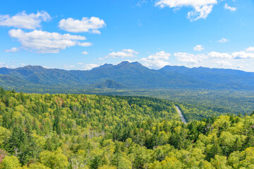 晩夏 北海道 三国峠からの展望
