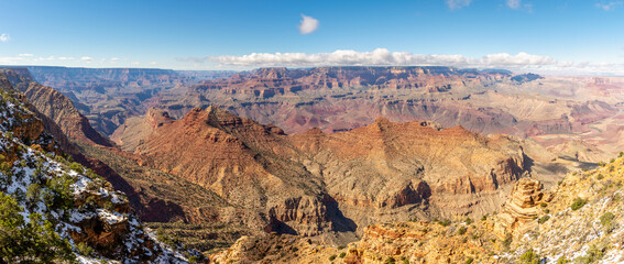 Snow in Grand Canyon National Park, USA