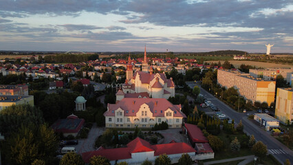 panorama of the town. Lubuskie, Poland, Swiebodzin,