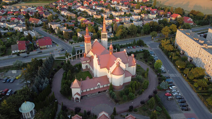 panorama of the town. Lubuskie, Poland, Swiebodzin,