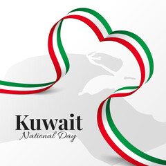 Vector Illustration of National Day Kuwait. 

