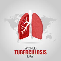 Vector Illustration of World Tuberculosis Day

