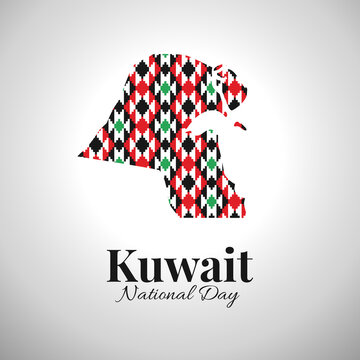 Vector Illustration of National Day Kuwait. National pattern.
