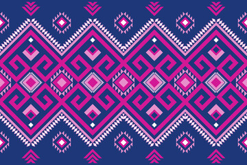 seamless geometric ethnic oriental ikat pattern design for decorating, wallpaper, clothing, fabric,batik and etc.Aztec pattern.
