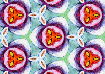 kaleidoscope,watercolor colorful seamless pattern for textiles and design ,pixel art