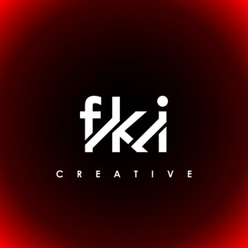 FKI Letter Initial Logo Design Template Vector Illustration
