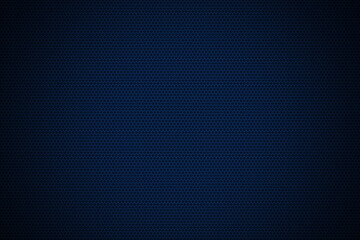 Very small honeycomb Grid tile random background or Hexagonal cell texture. in color Blue with dark or black gradient. Tecnology concept. with 4k resolution.