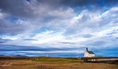 The Wooden Church on Southern Coast of Iceland, called Strandarkirkja
